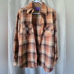 Vintage Ponderosa by Bardon Wool Nylon Blend Shacket Western Shirt Men’s Large